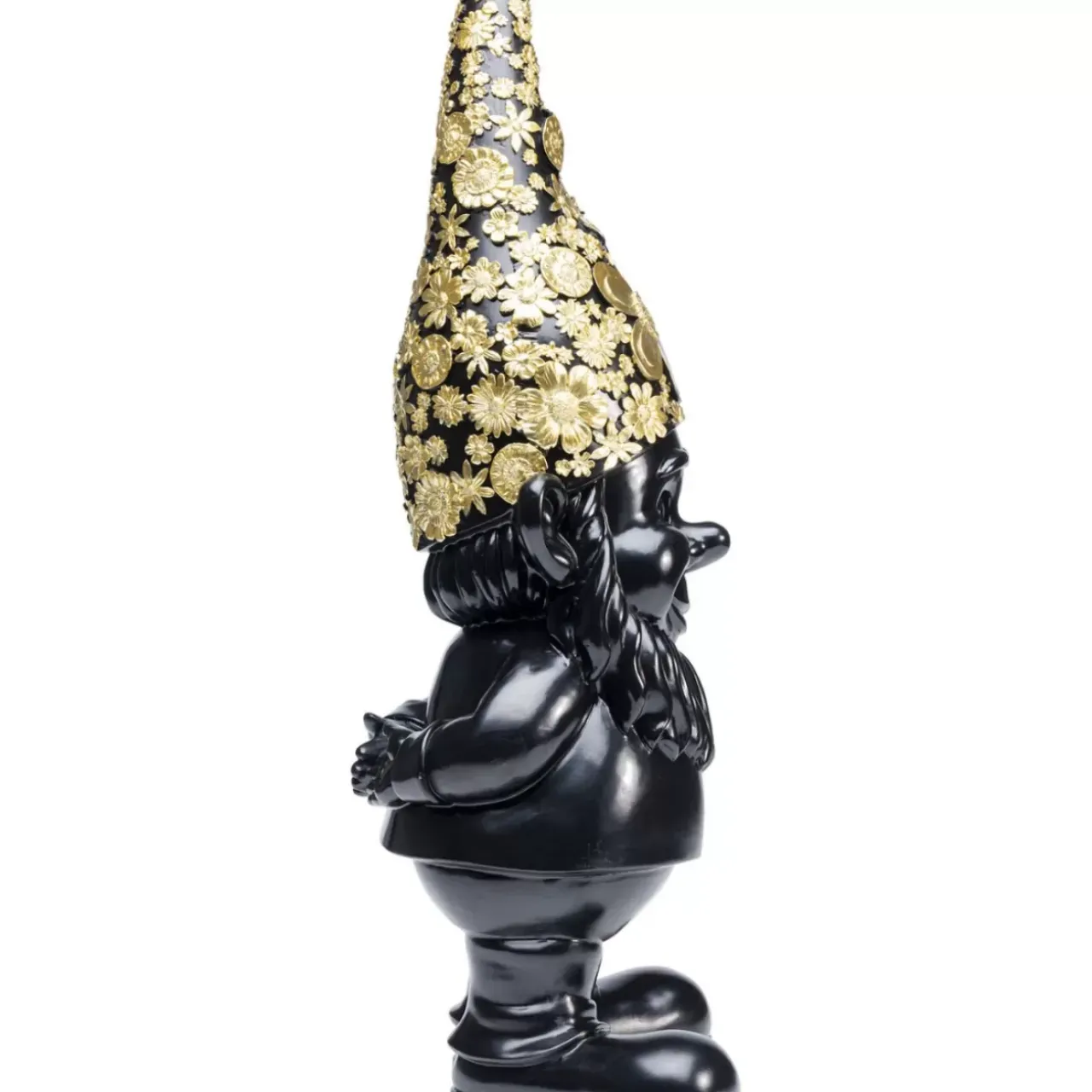 Deko & Geschenkartikel|KARE Design Deko Figur Zwerg Standing Schwarz Gold 61Cm