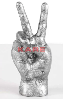 Deko & Geschenkartikel|KARE Design Deko Hand Victory Grau