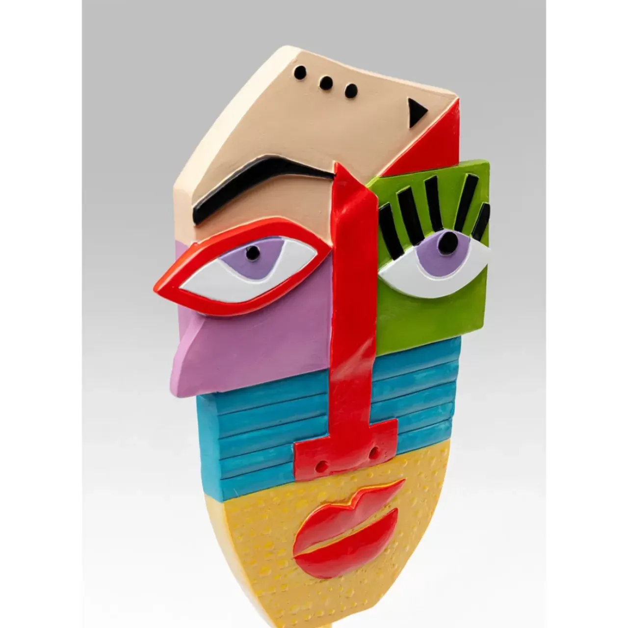 Deko & Geschenkartikel|KARE Design Deko Objekt Abstract Face Multicolour 52Cm