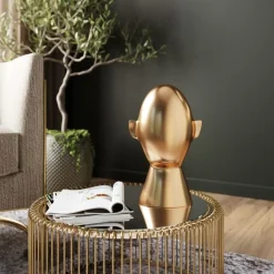 Deko & Geschenkartikel|KARE Design Deko Objekt Abstract Face Gold 28Cm