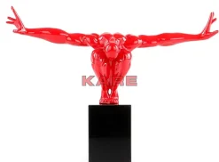 Deko & Geschenkartikel|KARE Design Deko Objekt Athlet Rot