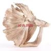 Deko & Geschenkartikel|KARE Design Deko Objekt Betta Fish Gold Klein