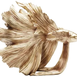 Deko & Geschenkartikel|KARE Design Deko Objekt Betta Fish Gold Klein