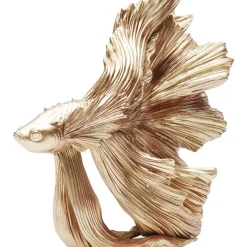 Deko & Geschenkartikel|KARE Design Deko Objekt Betta Fish Gold Klein