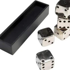 Sonstiges & Zubehör Accessoires|KARE Design Deko Objekt Dices Silber 20X6Cm
