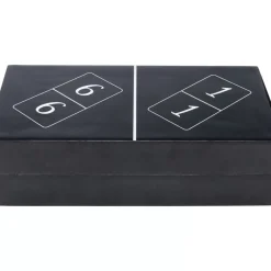 Sonstiges & Zubehör Accessoires|KARE Design Deko Objekt Domino Schwarz 24X7Cm