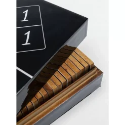 Sonstiges & Zubehör Accessoires|KARE Design Deko Objekt Domino Schwarz 24X7Cm