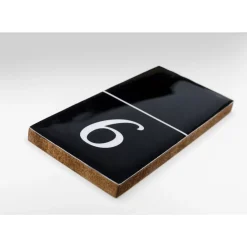 Sonstiges & Zubehör Accessoires|KARE Design Deko Objekt Domino Schwarz 24X7Cm