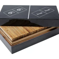 Sonstiges & Zubehör Accessoires|KARE Design Deko Objekt Domino Schwarz 24X7Cm