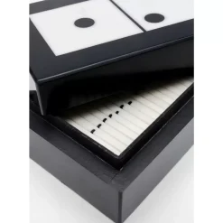 Sonstiges & Zubehör Accessoires|KARE Design Deko Objekt Domino Schwarz/Weis 14X5Cm
