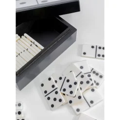 Sonstiges & Zubehör Accessoires|KARE Design Deko Objekt Domino Schwarz/Weis 14X5Cm