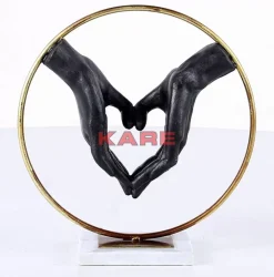 Deko & Geschenkartikel|KARE Design Deko Objekt Elements Heart Hand 33,5Cm