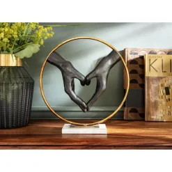 Deko & Geschenkartikel|KARE Design Deko Objekt Elements Heart Hand 33,5Cm