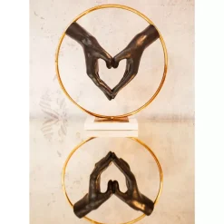 Deko & Geschenkartikel|KARE Design Deko Objekt Elements Heart Hand 33,5Cm