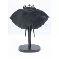 Deko & Geschenkartikel|KARE Design Deko Objekt Elephant Royal Schwarz 57Cm
