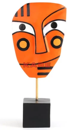 Deko & Geschenkartikel|KARE Design Deko Objekt Face Orange 50Cm