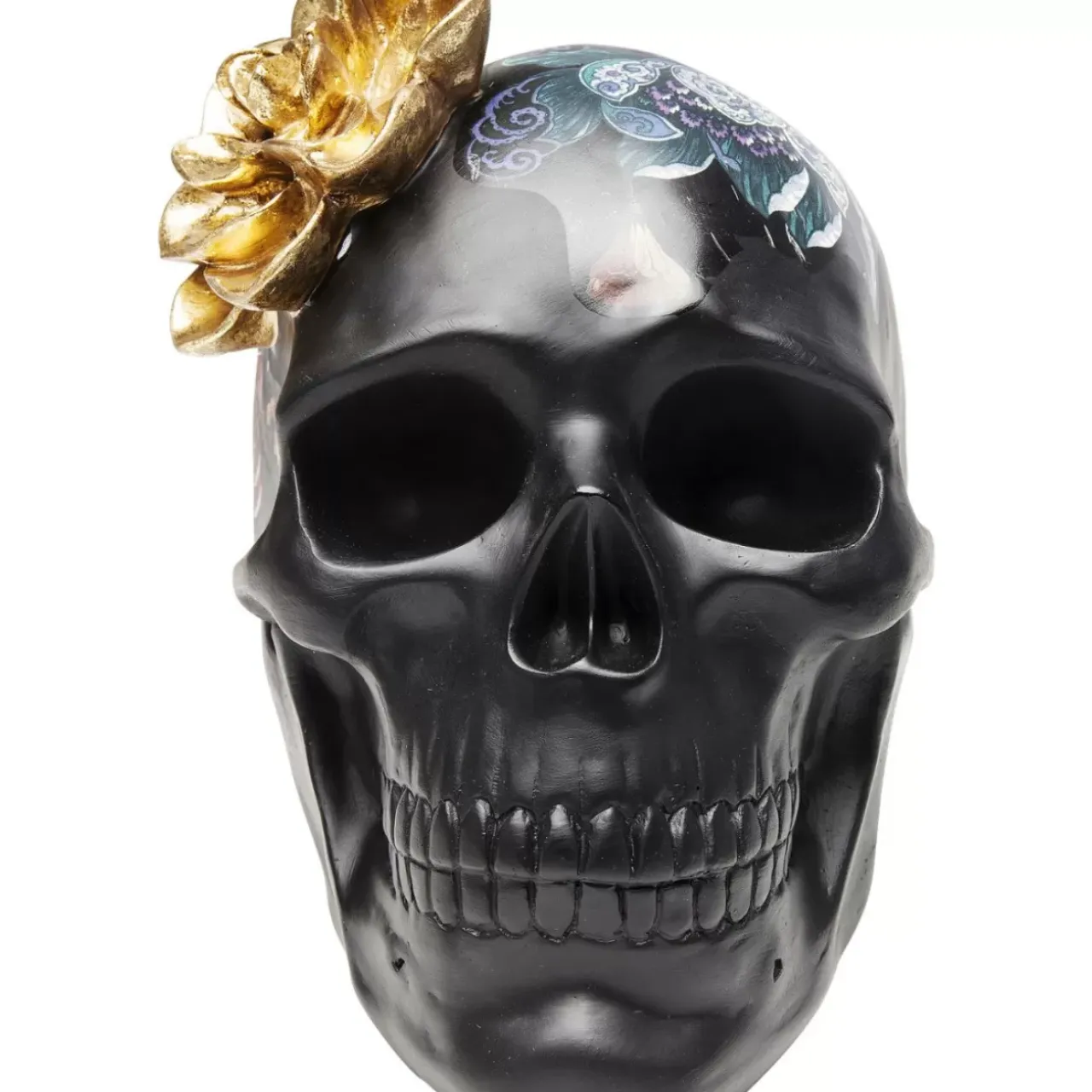 Deko & Geschenkartikel|KARE Design Deko Objekt Flower Skull 22Cm