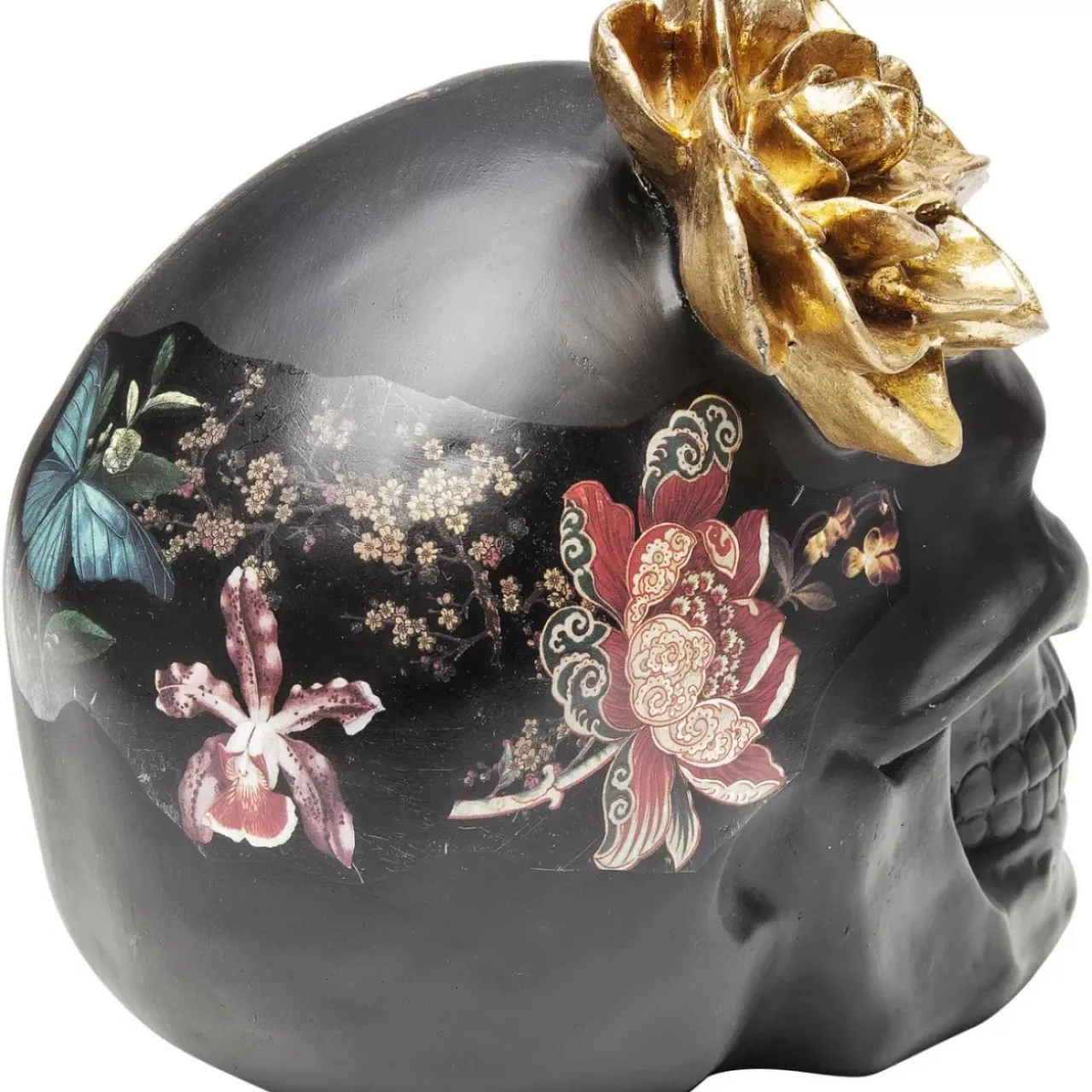 Deko & Geschenkartikel|KARE Design Deko Objekt Flower Skull 22Cm