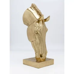 Deko & Geschenkartikel|KARE Design Deko Objekt Horse Face Gold 72Cm