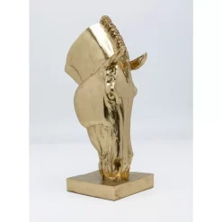 Deko & Geschenkartikel|KARE Design Deko Objekt Horse Face Gold 57Cm
