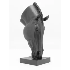 Deko & Geschenkartikel|KARE Design Deko Objekt Horse Face Schwarz 57Cm