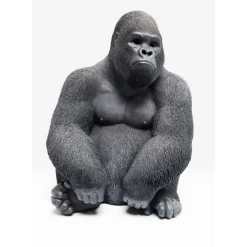 Deko & Geschenkartikel|KARE Design Deko Objekt Monkey Gorilla Side Medium Schwarz