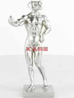 Deko & Geschenkartikel|KARE Design Deko Objekt Muscle Dog Silber