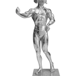 Deko & Geschenkartikel|KARE Design Deko Objekt Muscle Dog Silber