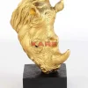 Deko & Geschenkartikel|KARE Design Deko Objekt Rhino Gold