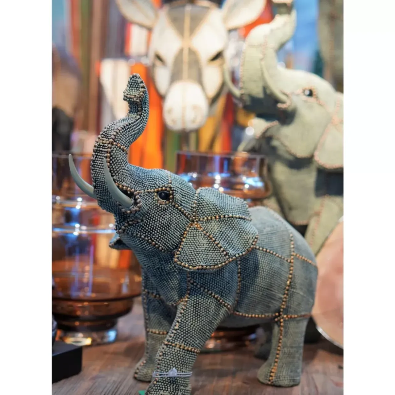 Deko & Geschenkartikel|KARE Design Deko Objekt Walking Elephant Pearls