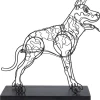 Deko & Geschenkartikel|KARE Design Deko Objekt Wire Attack Dog 36Cm