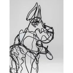 Deko & Geschenkartikel|KARE Design Deko Objekt Wire Attack Dog 36Cm