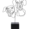 Deko & Geschenkartikel|KARE Design Deko Objekt Wire Dog Faces 38Cm