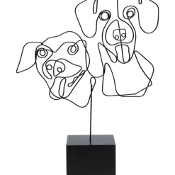 Deko & Geschenkartikel|KARE Design Deko Objekt Wire Dog Faces 38Cm