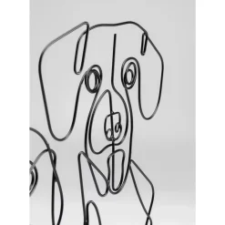 Deko & Geschenkartikel|KARE Design Deko Objekt Wire Dog Faces 38Cm