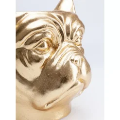Aufbewahrung & Ordnung|KARE Design Deko Ubertopf Bulldog Gold