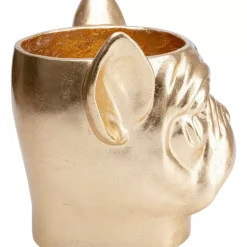 Aufbewahrung & Ordnung|KARE Design Deko Ubertopf Bulldog Gold