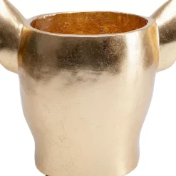 Aufbewahrung & Ordnung|KARE Design Deko Ubertopf Bulldog Gold