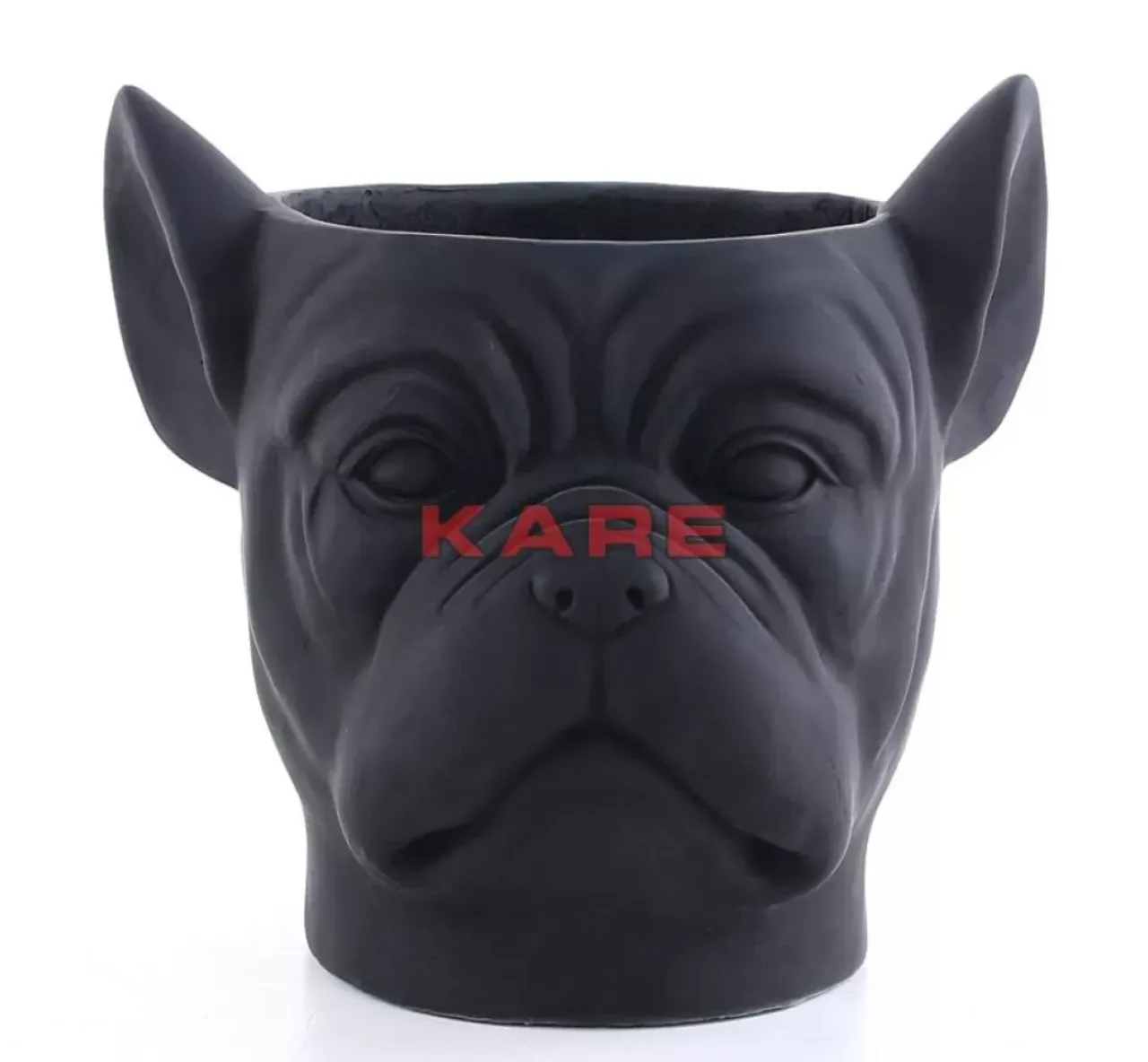 Aufbewahrung & Ordnung|KARE Design Deko Ubertopf Bulldog Schwarz
