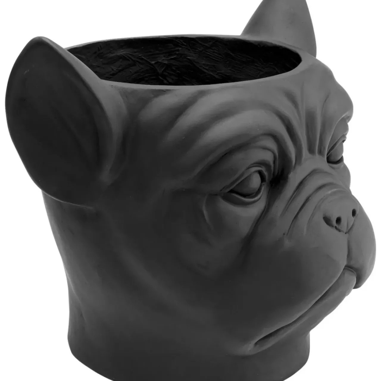 Aufbewahrung & Ordnung|KARE Design Deko Ubertopf Bulldog Schwarz