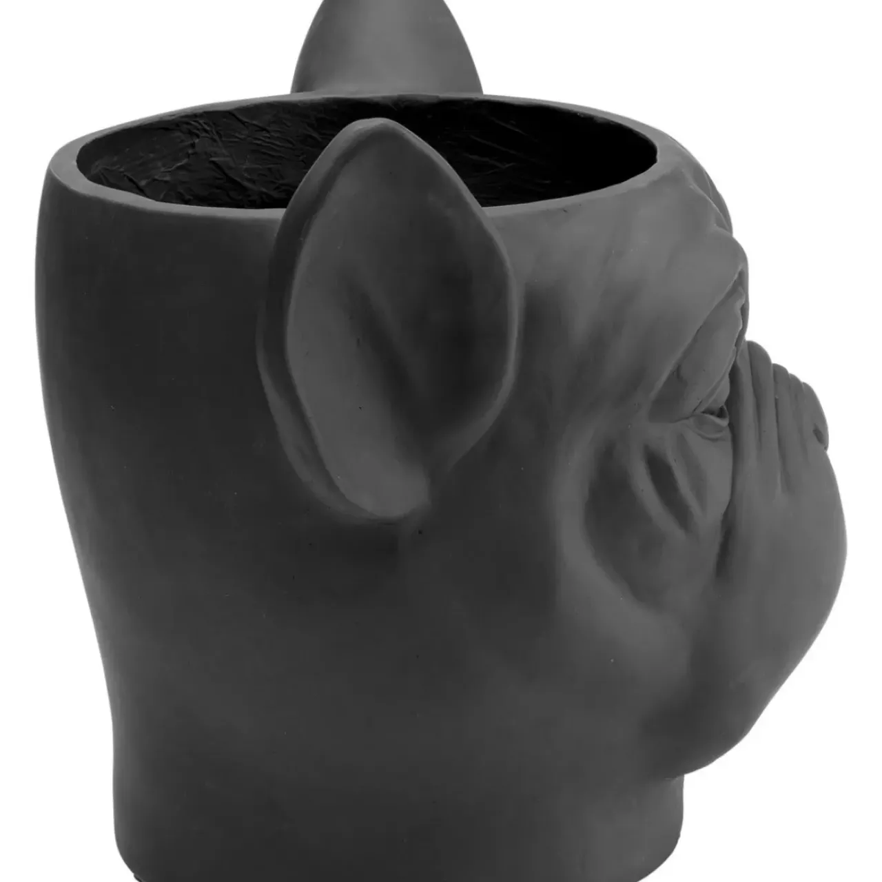 Aufbewahrung & Ordnung|KARE Design Deko Ubertopf Bulldog Schwarz