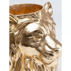 Aufbewahrung & Ordnung|KARE Design Deko Ubertopf Lion Gold