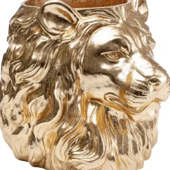Aufbewahrung & Ordnung|KARE Design Deko Ubertopf Lion Gold