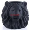 Aufbewahrung & Ordnung|KARE Design Deko Ubertopf Lion Schwarz
