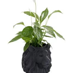 Aufbewahrung & Ordnung|KARE Design Deko Ubertopf Lion Schwarz