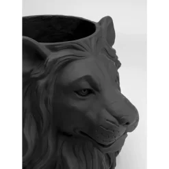 Aufbewahrung & Ordnung|KARE Design Deko Ubertopf Lion Schwarz