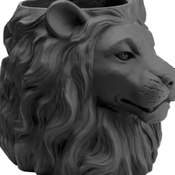 Aufbewahrung & Ordnung|KARE Design Deko Ubertopf Lion Schwarz