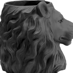 Aufbewahrung & Ordnung|KARE Design Deko Ubertopf Lion Schwarz