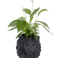 Aufbewahrung & Ordnung|KARE Design Deko Ubertopf Lion Schwarz