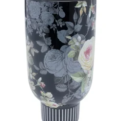 Vasen|KARE Design Deko Vase Rose Magic Schwarz 27Cm